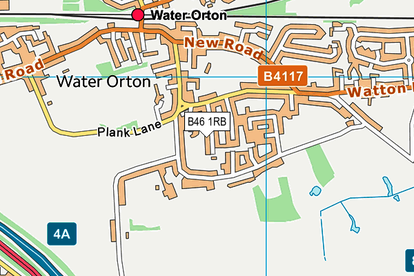 B46 1RB map - OS VectorMap District (Ordnance Survey)