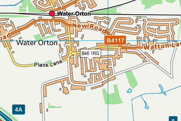 B46 1RG map - OS VectorMap District (Ordnance Survey)