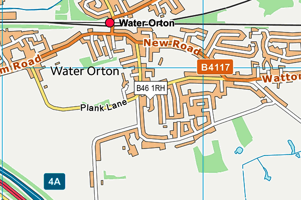 B46 1RH map - OS VectorMap District (Ordnance Survey)