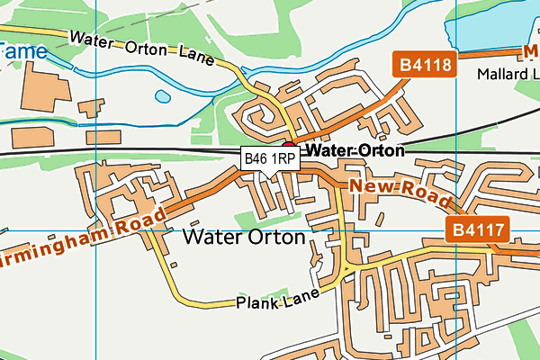 B46 1RP map - OS VectorMap District (Ordnance Survey)