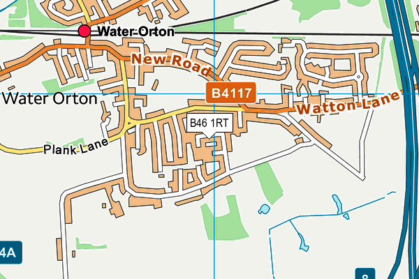 B46 1RT map - OS VectorMap District (Ordnance Survey)