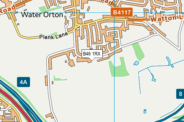 B46 1RX map - OS VectorMap District (Ordnance Survey)