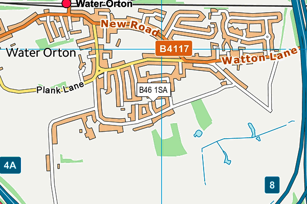 B46 1SA map - OS VectorMap District (Ordnance Survey)