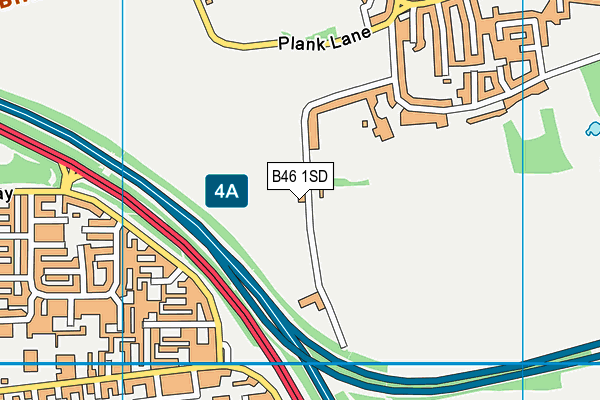 B46 1SD map - OS VectorMap District (Ordnance Survey)