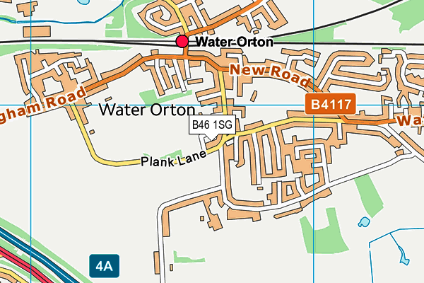 Water Orton Primary School map (B46 1SG) - OS VectorMap District (Ordnance Survey)