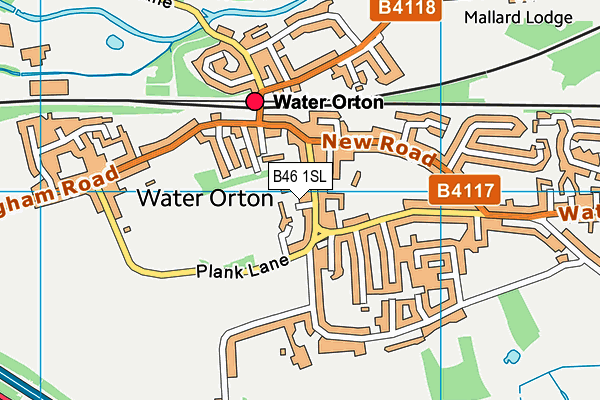 B46 1SL map - OS VectorMap District (Ordnance Survey)