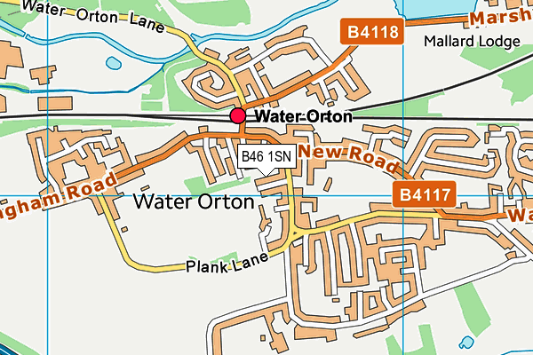B46 1SN map - OS VectorMap District (Ordnance Survey)
