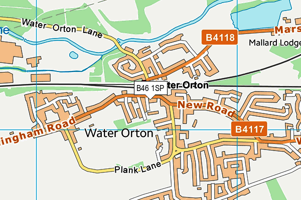 B46 1SP map - OS VectorMap District (Ordnance Survey)