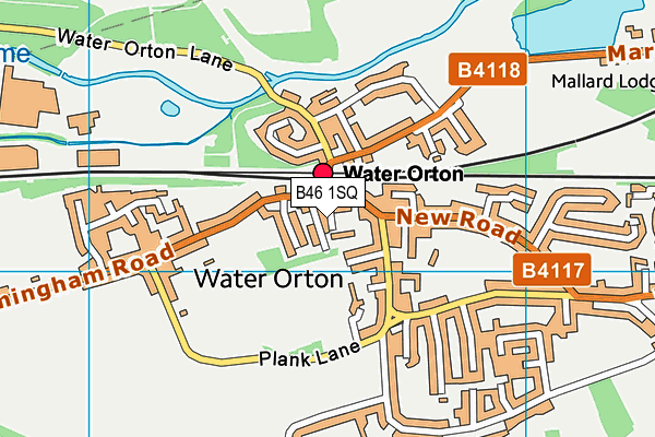 B46 1SQ map - OS VectorMap District (Ordnance Survey)