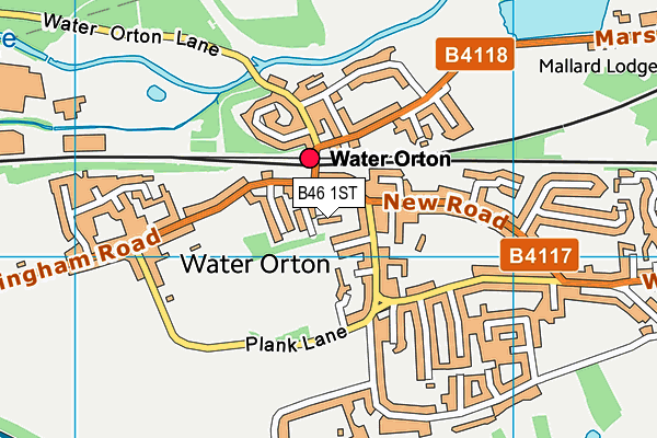 B46 1ST map - OS VectorMap District (Ordnance Survey)