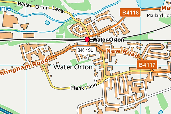 B46 1SU map - OS VectorMap District (Ordnance Survey)