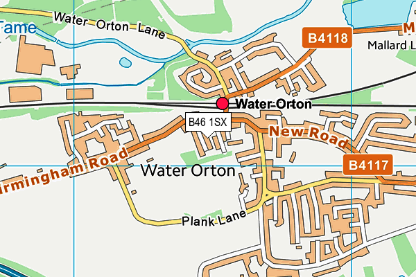 B46 1SX map - OS VectorMap District (Ordnance Survey)