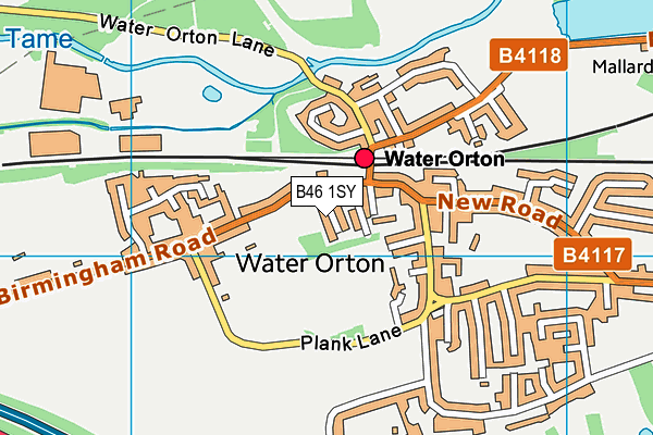 B46 1SY map - OS VectorMap District (Ordnance Survey)