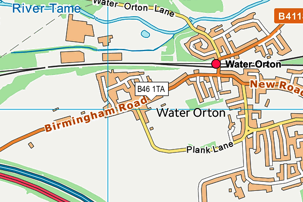 B46 1TA map - OS VectorMap District (Ordnance Survey)