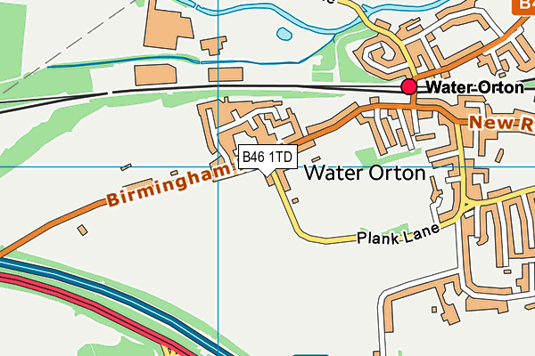 B46 1TD map - OS VectorMap District (Ordnance Survey)