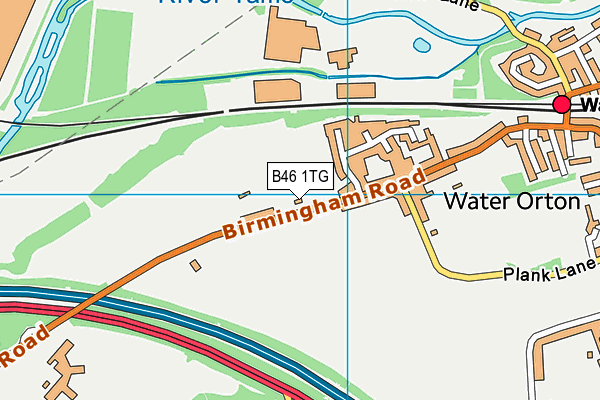 B46 1TG map - OS VectorMap District (Ordnance Survey)