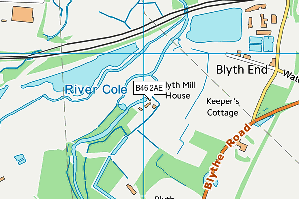 B46 2AE map - OS VectorMap District (Ordnance Survey)