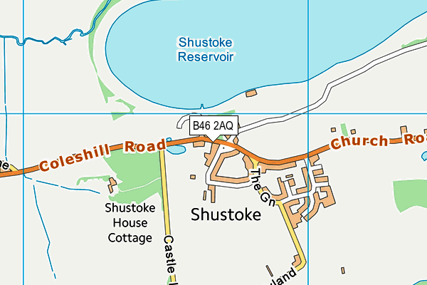 B46 2AQ map - OS VectorMap District (Ordnance Survey)