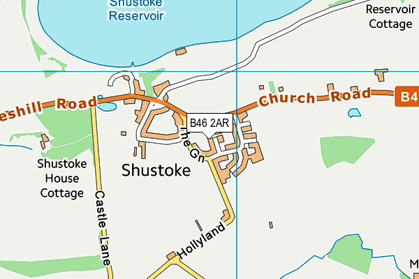 B46 2AR map - OS VectorMap District (Ordnance Survey)