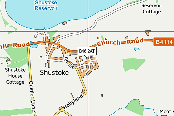 B46 2AT map - OS VectorMap District (Ordnance Survey)