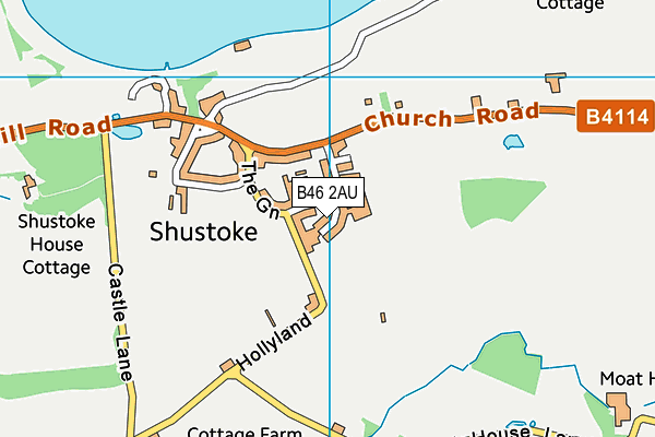 Shustoke Playing Field map (B46 2AU) - OS VectorMap District (Ordnance Survey)