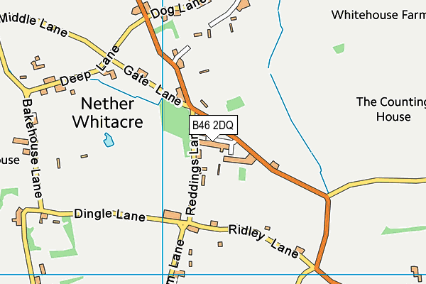 B46 2DQ map - OS VectorMap District (Ordnance Survey)