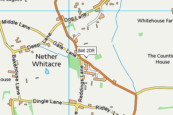 B46 2DR map - OS VectorMap District (Ordnance Survey)