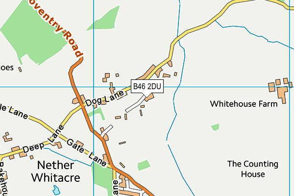 B46 2DU map - OS VectorMap District (Ordnance Survey)