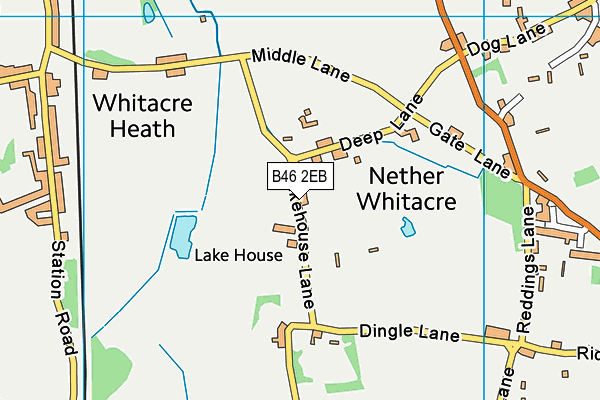 B46 2EB map - OS VectorMap District (Ordnance Survey)
