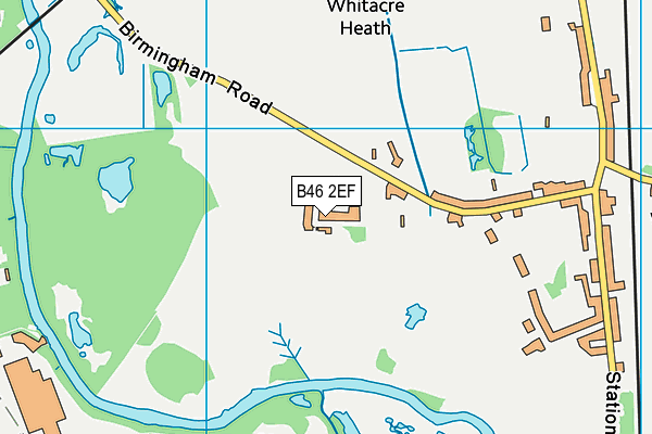 B46 2EF map - OS VectorMap District (Ordnance Survey)