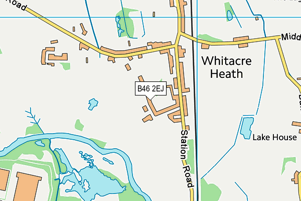 B46 2EJ map - OS VectorMap District (Ordnance Survey)