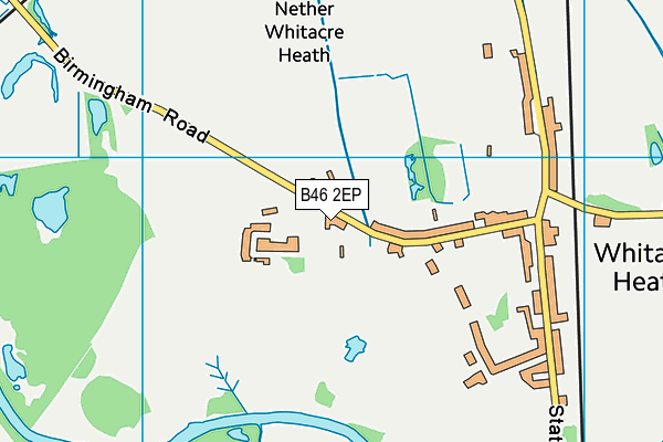 B46 2EP map - OS VectorMap District (Ordnance Survey)