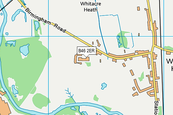 B46 2ER map - OS VectorMap District (Ordnance Survey)