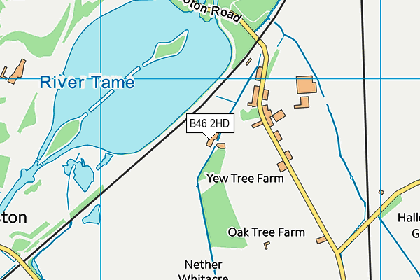 B46 2HD map - OS VectorMap District (Ordnance Survey)