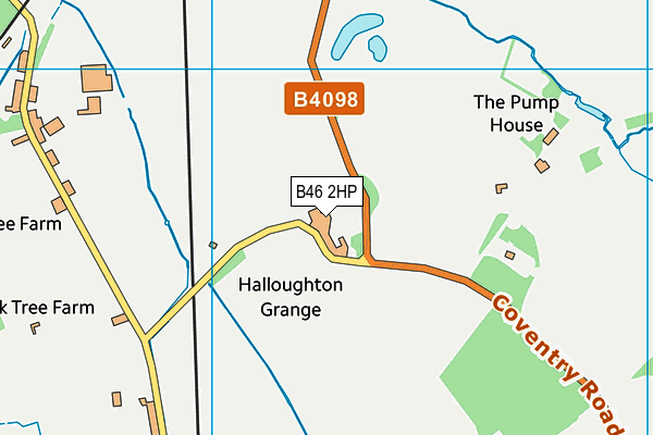 B46 2HP map - OS VectorMap District (Ordnance Survey)