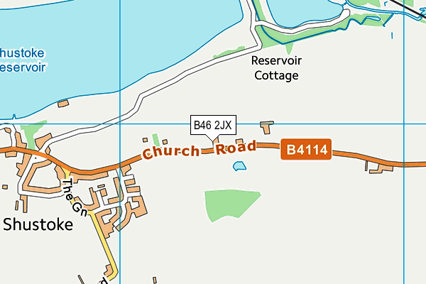 B46 2JX map - OS VectorMap District (Ordnance Survey)
