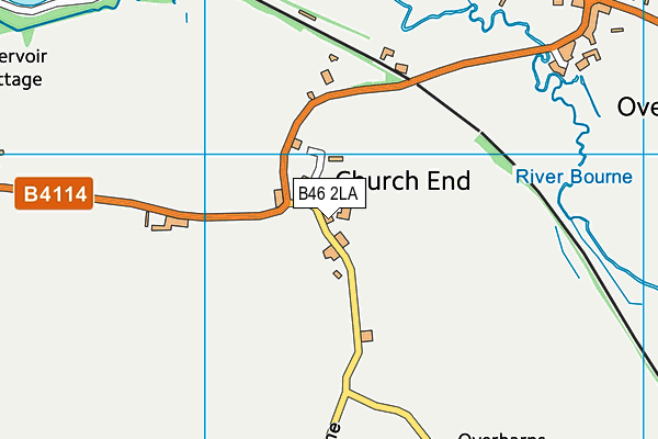 B46 2LA map - OS VectorMap District (Ordnance Survey)