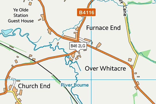 B46 2LG map - OS VectorMap District (Ordnance Survey)