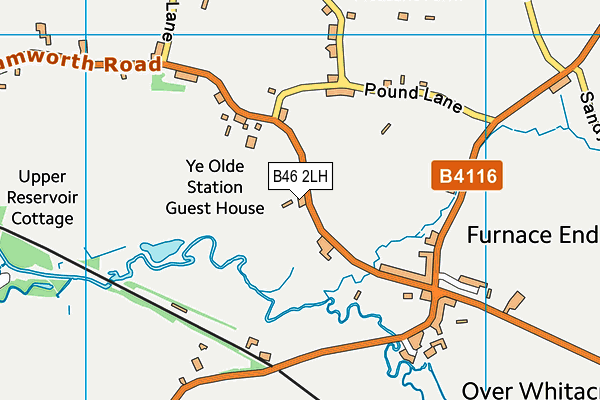 B46 2LH map - OS VectorMap District (Ordnance Survey)