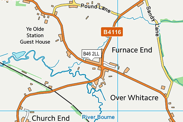 B46 2LL map - OS VectorMap District (Ordnance Survey)