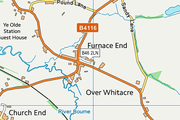 B46 2LN map - OS VectorMap District (Ordnance Survey)