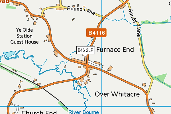 B46 2LP map - OS VectorMap District (Ordnance Survey)