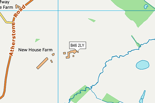 B46 2LY map - OS VectorMap District (Ordnance Survey)