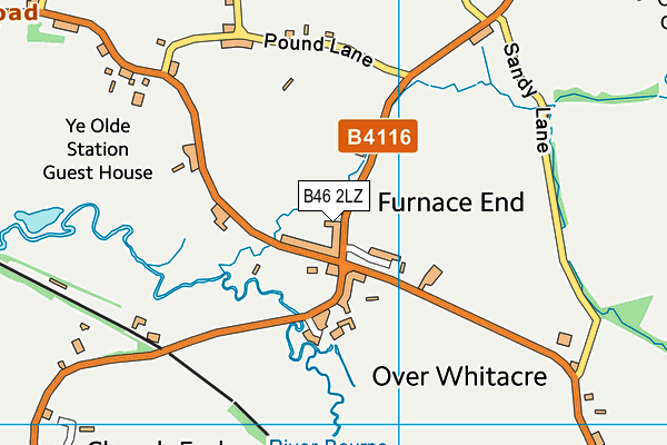 B46 2LZ map - OS VectorMap District (Ordnance Survey)
