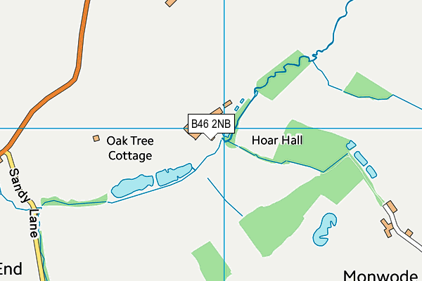 B46 2NB map - OS VectorMap District (Ordnance Survey)