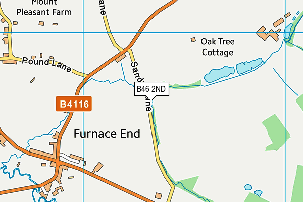 B46 2ND map - OS VectorMap District (Ordnance Survey)
