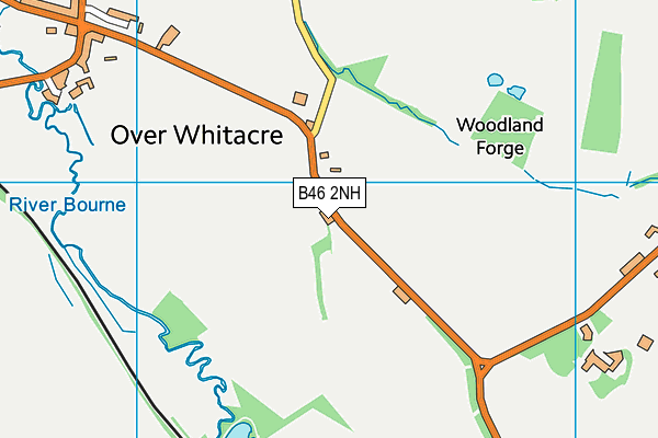 B46 2NH map - OS VectorMap District (Ordnance Survey)