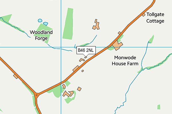 B46 2NL map - OS VectorMap District (Ordnance Survey)