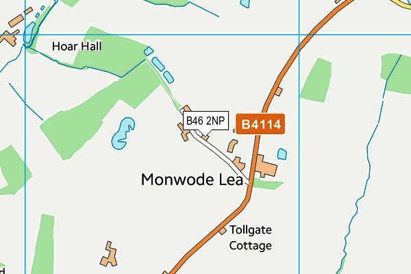 B46 2NP map - OS VectorMap District (Ordnance Survey)