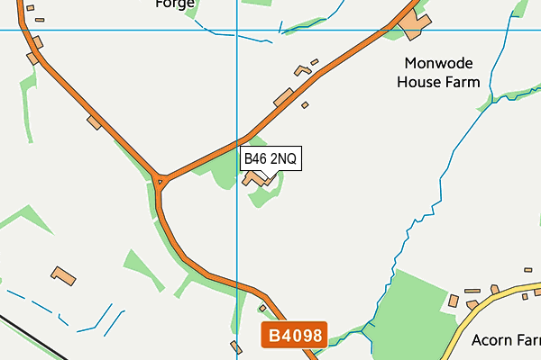 B46 2NQ map - OS VectorMap District (Ordnance Survey)